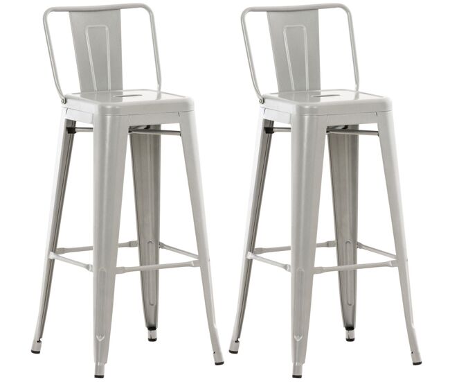 Set 2x taburetes mason 44x43x96 cm