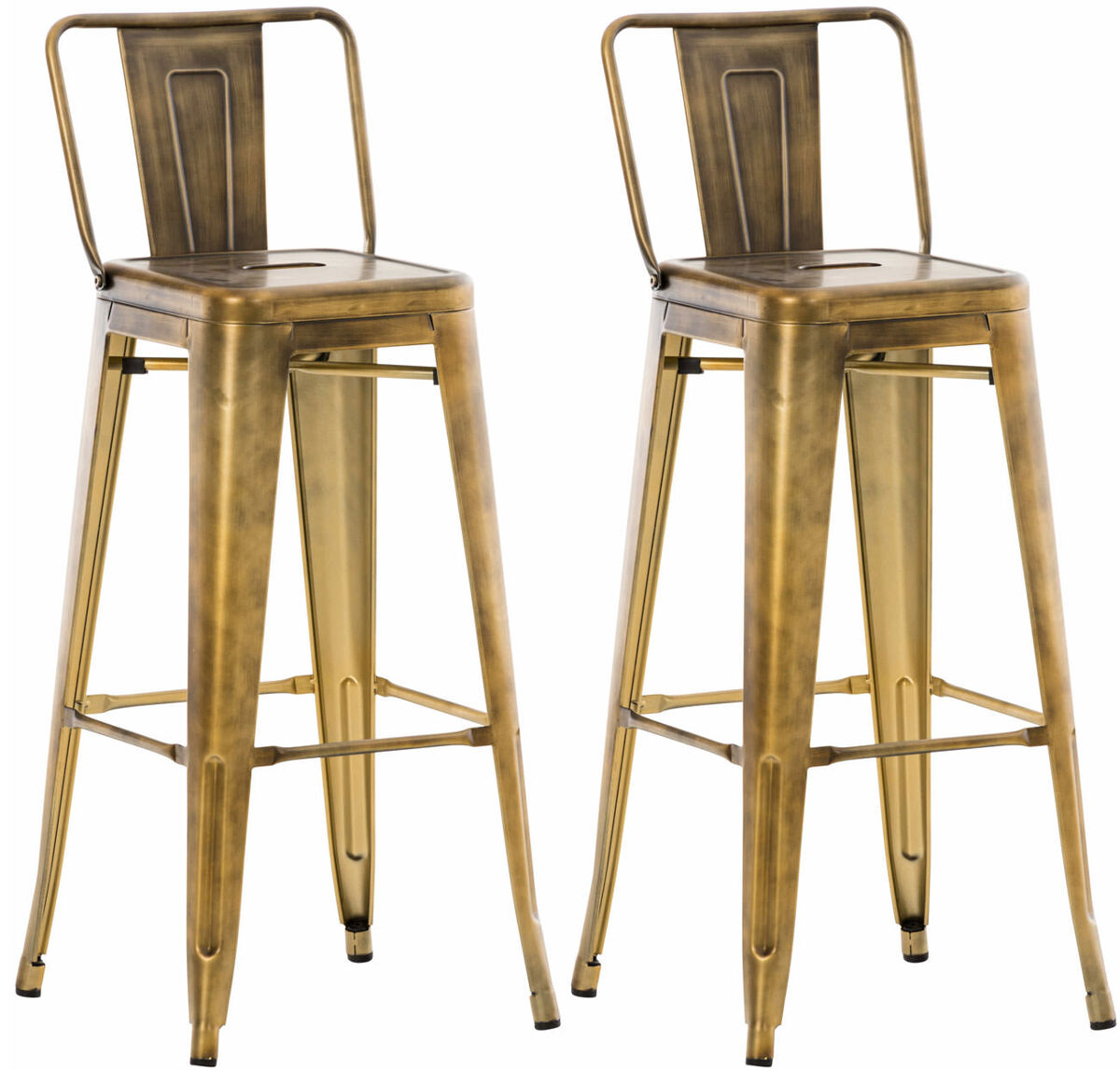 Set 2x taburetes mason 44x43x96 cm