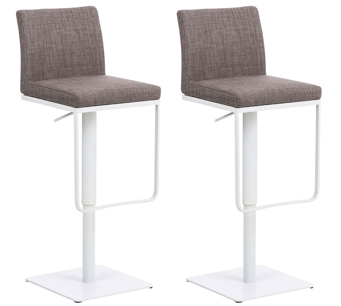 Set 2x taburete panama en tela 42x44x86 cm
