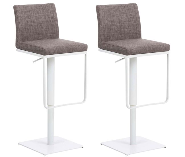 Set 2x taburete panama en tela 42x44x86 cm