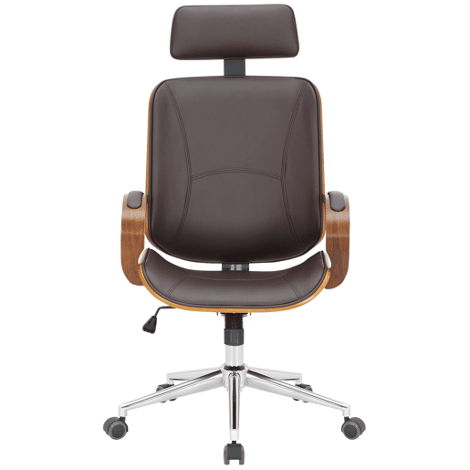 Silla de oficina Dayton Simil cuero Nogalmarrón 70X70X118 cm