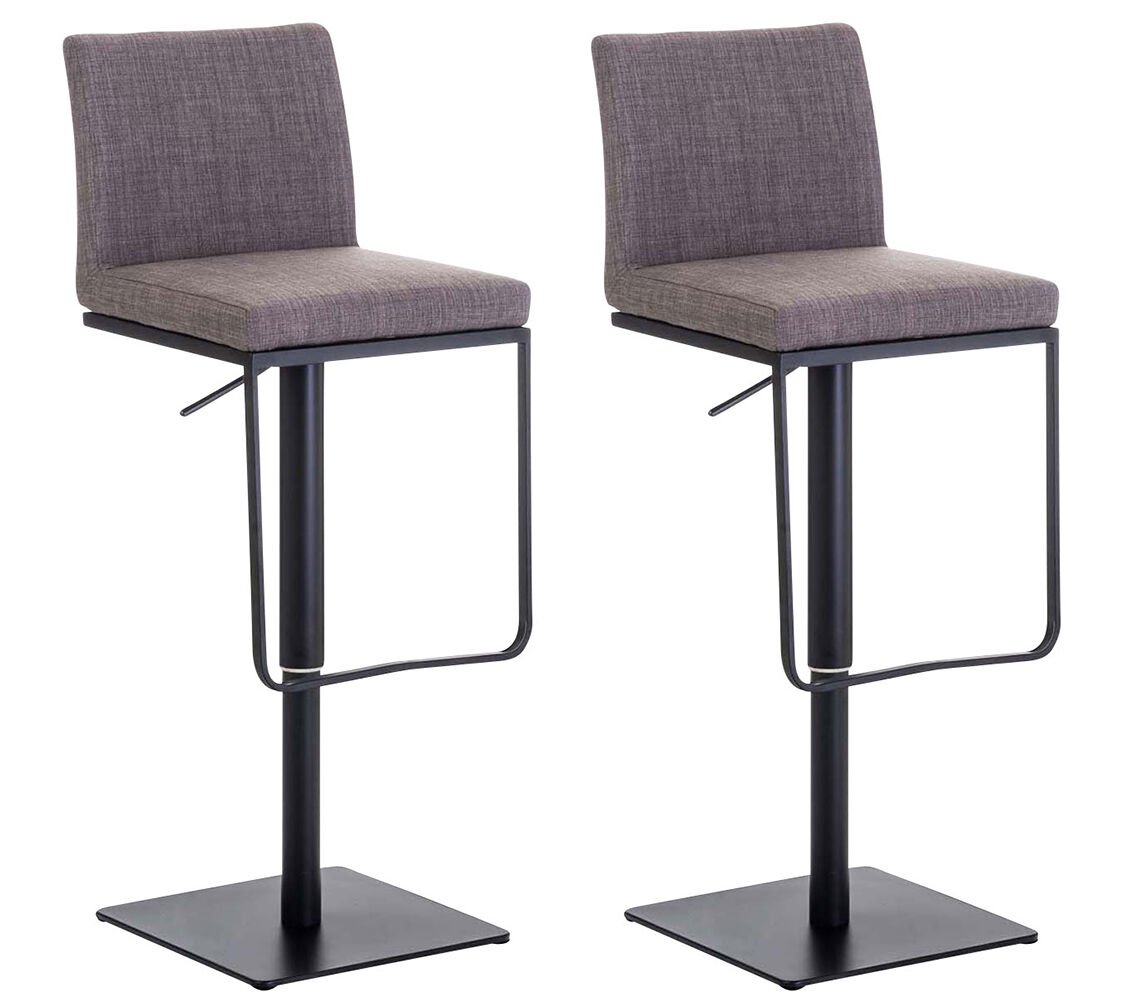 Set 2x taburete panama en tela 42x44x86 cm