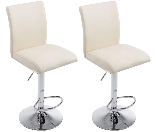Set 2x taburetes de bar köln 38,5x47x95 cm