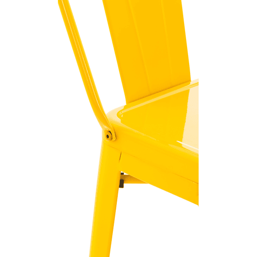 Juego de 2 Taburetes de Bar Mason Metal Amarillo 43X44X96 cm Juego de 2 Taburetes de Bar Mason Metal Amarillo 43X44X96 cm