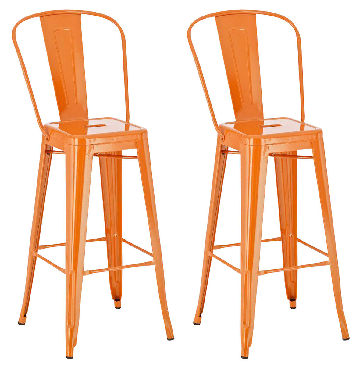 Set 2x taburete industrial aiden 44x52x115 cm