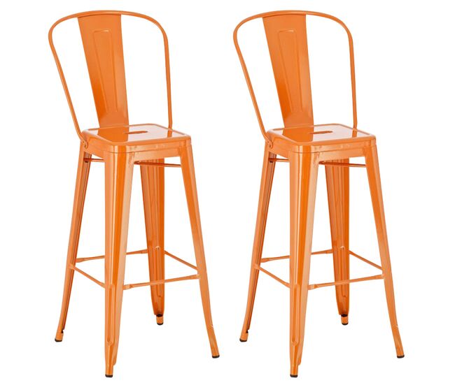 Set 2x taburete industrial aiden 44x52x115 cm