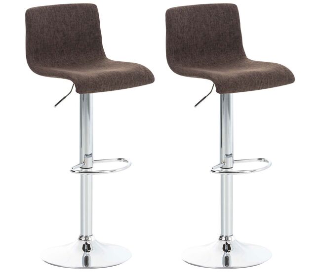 Set 2x taburete hoover en tela 39x36x84 cm