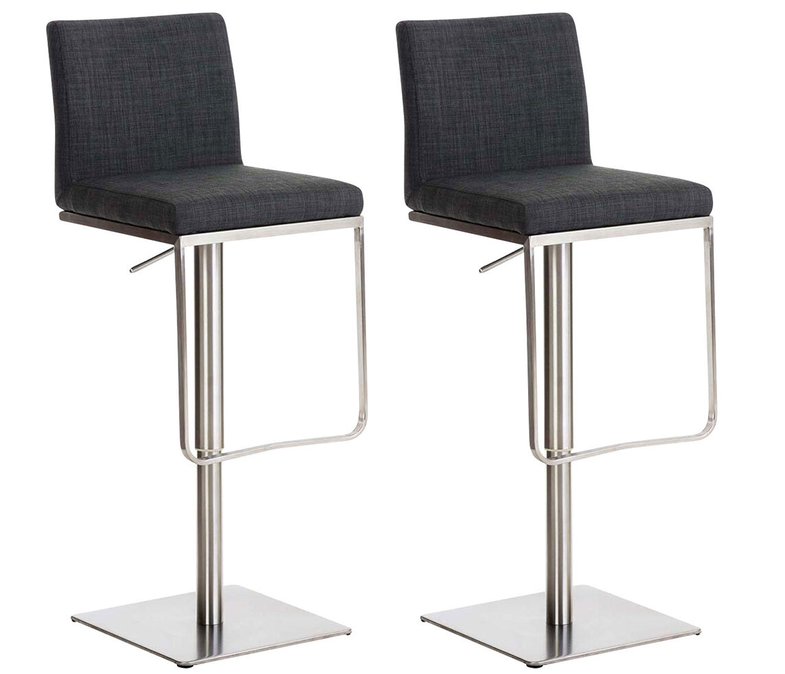 Set 2x taburete panama en tela 42x44x86 cm