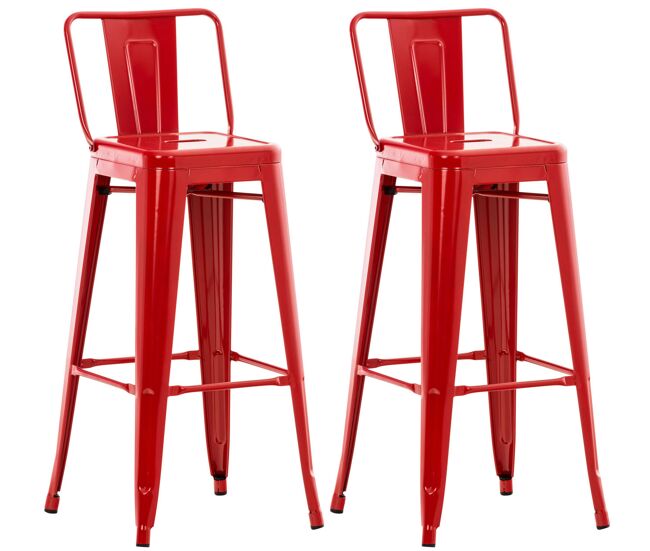 Set 2x taburetes mason 44x43x96 cm