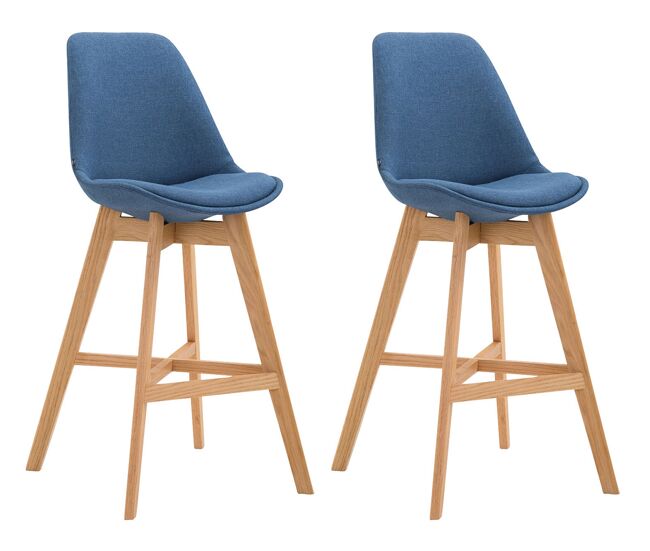 Set 2x taburete cannes en tela 48x56x112 cm