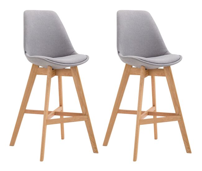 Set 2x taburete cannes en tela 48x56x112 cm