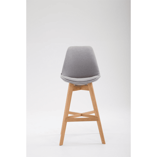 Set 2x Taburete Cannes en Tela Gris 56X48X112 cm