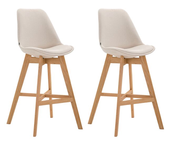 Set 2x taburete cannes en tela 48x56x112 cm