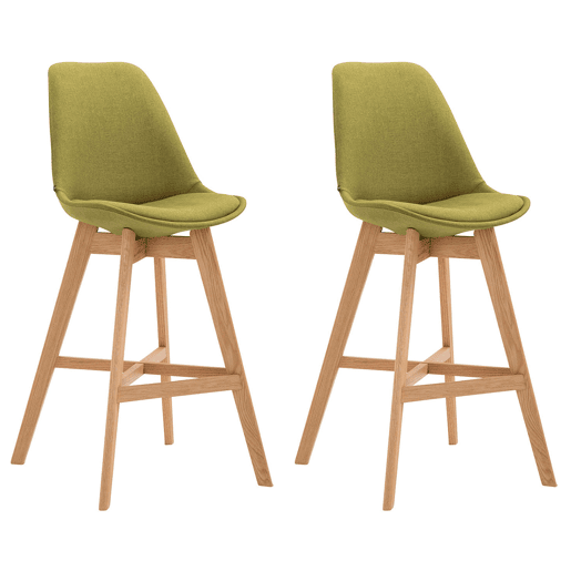 Set 2x Taburete Cannes en Tela Verde 56X48X112 cm Set 2x Taburete Cannes en Tela Verde 56X48X112 cm