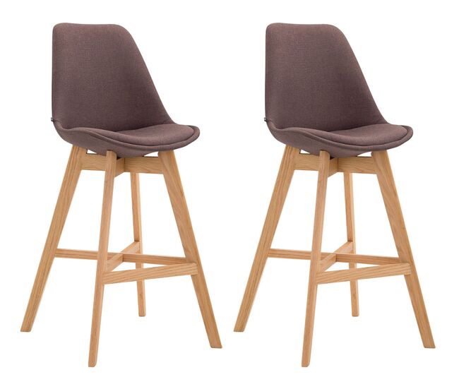 Set 2x taburete cannes en tela 48x56x112 cm