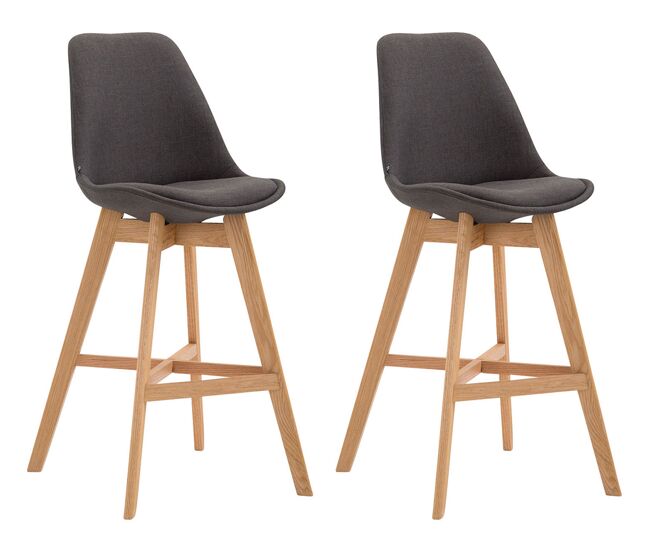 Set 2x taburete cannes en tela 48x56x112 cm