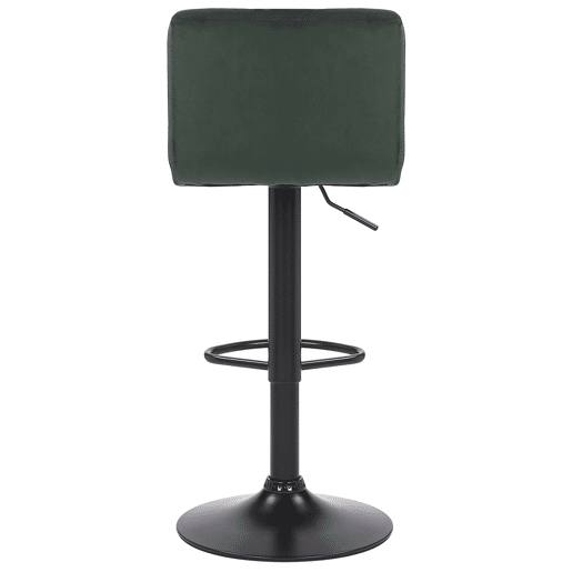 Juego de 2 taburetes de bar Feni Terciopelo Verde 40X40X85 cm