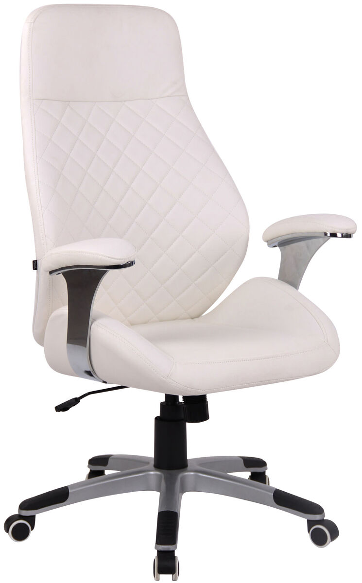 Silla de oficina layton en cuero sintético o cuero auténtico 74x64x116 cm