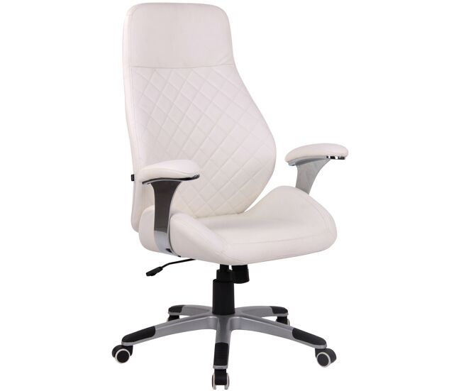 Silla de oficina layton en cuero sintético o cuero auténtico 74x64x116 cm