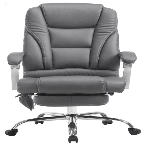 Silla De Oficina Pacific Con Función Masaje Simil cuero Gris 64X68X118 cm