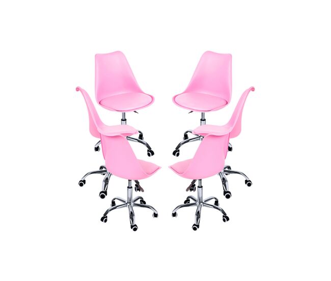 Pack 6 sillas neo - rosa
