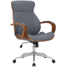 Silla De Oficina Melilla Simil cuero Nogalgris 68X63X100 cm