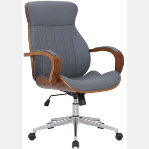 Silla De Oficina Melilla Simil cuero Nogalgris 68X63X100 cm