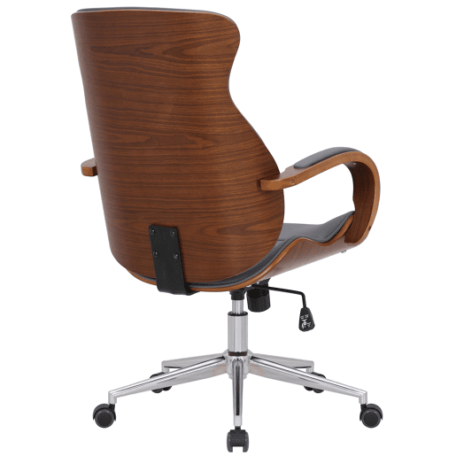 Silla De Oficina Melilla Simil cuero Nogalgris 68X63X100 cm