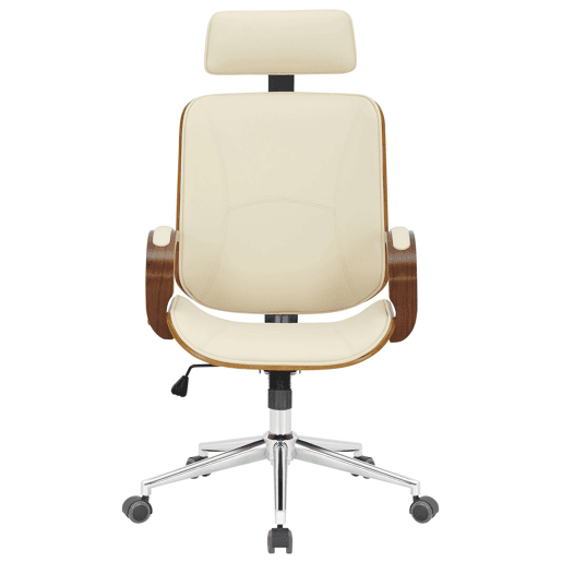 Silla de oficina Dayton Simil cuero Nogalcrema 70X70X118 cm
