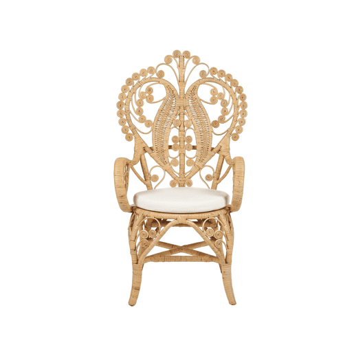 Cadeira pavão CARRARA Rattan Natural