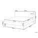 Beliani Cama Terciopelo ARETTE 184x206 Beliani Cama Terciopelo ARETTE 184x206 Beige