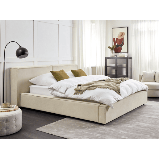 Beliani Cama Bombazine LINARDS Beliani Cama Bombazine LINARDS