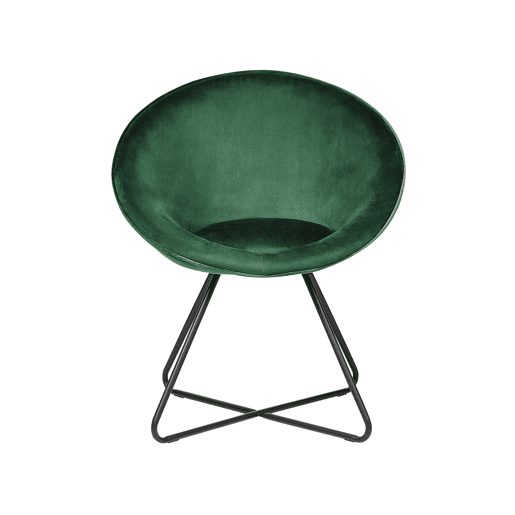 Cadeira de jantar FLOBY II Veludo Verde esmeralda