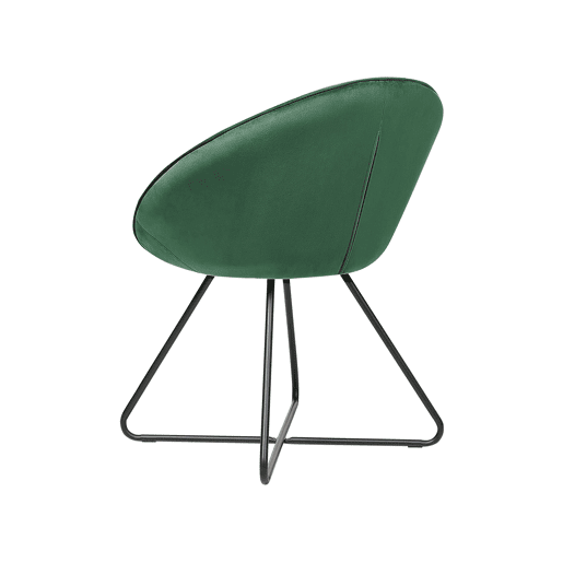 Cadeira de jantar FLOBY II Veludo Verde esmeralda