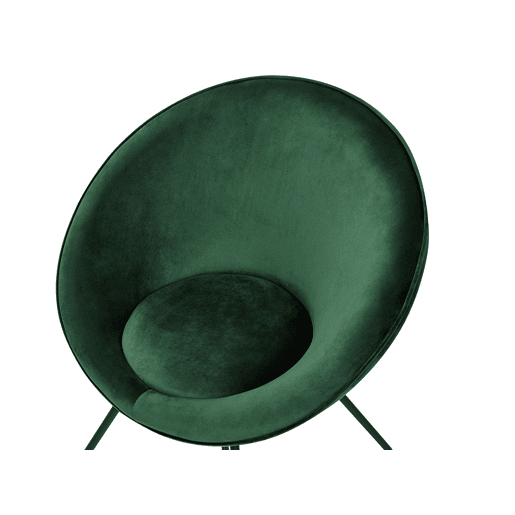 Cadeira de jantar FLOBY II Veludo Verde esmeralda
