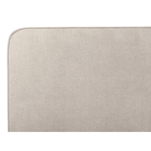 Cama Tecido VALOGNES 180 x 200 cm Cinzento claro