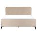 Beliani Cama Terciopelo VALOGNES 172x220 Beliani Cama Terciopelo VALOGNES 172x220 Beige