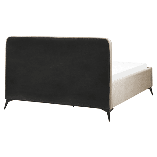 Cama Veludo VALOGNES 160 x 200 cm Taupe