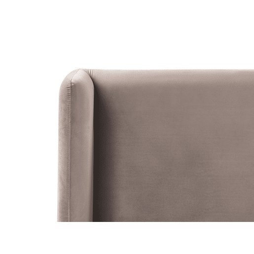 Cama Veludo ARETTE 180 x 200 cm Taupe