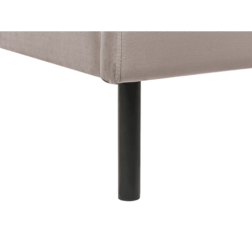 Cama Veludo ARETTE 180 x 200 cm Taupe
