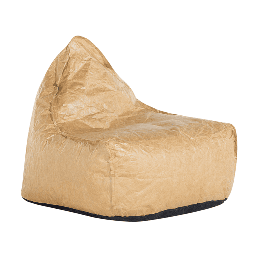 Pufe 200 L DROP 63 cm 75 cm Castanho dourado