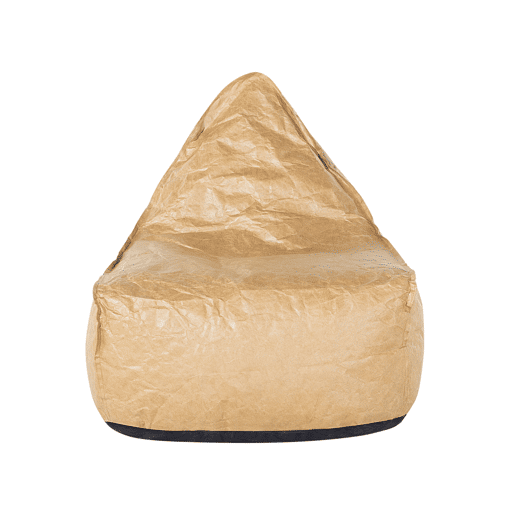Pufe 200 L DROP 63 cm 75 cm Castanho dourado