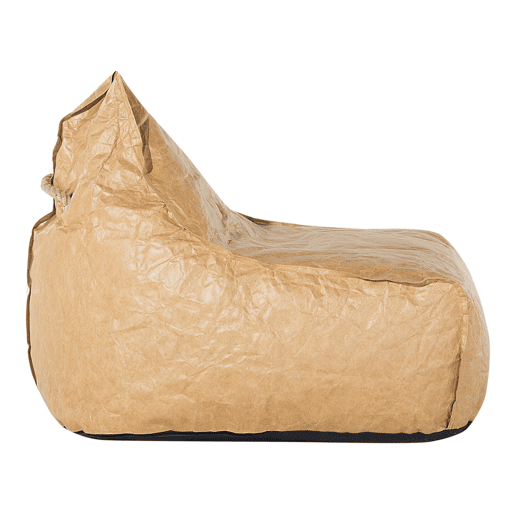 Pufe 200 L DROP 63 cm 75 cm Castanho dourado