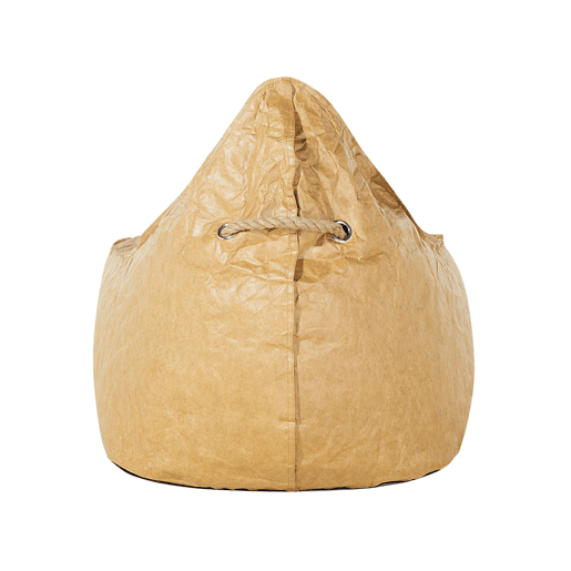 Pufe 200 L DROP 63 cm 75 cm Castanho dourado