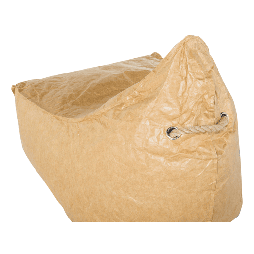 Pufe 200 L DROP 63 cm 75 cm Castanho dourado