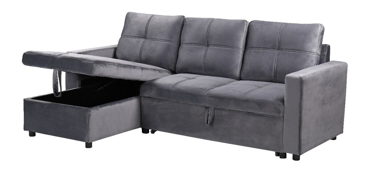 Sofá Cama Con Arcón y Chaise Longue