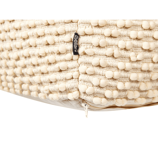 Pufe KINGRI Algodão Creme claro 50 cm 50 cm 35 cm