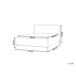 Beliani Cama Poliéster VALOGNES 172x220 Beliani Cama Poliéster VALOGNES 172x220 Gris Claro