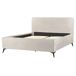 Beliani Cama Poliéster VALOGNES 172x220 Beliani Cama Poliéster VALOGNES 172x220 Gris Claro
