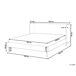 Beliani Cama Terciopelo ARETTE 204x206 Beliani Cama Terciopelo ARETTE 204x206 Beige